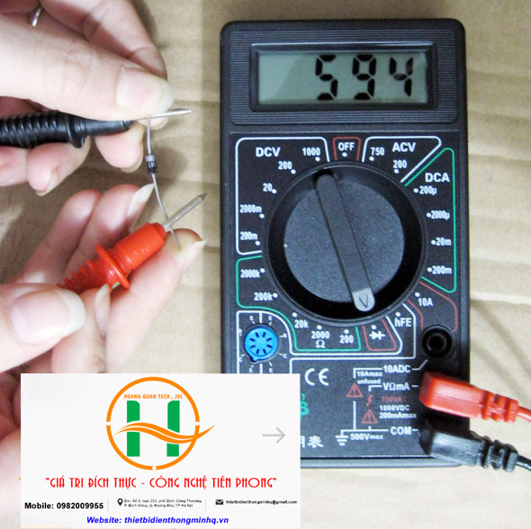 Đồng hồ đo điện mini DT-830B