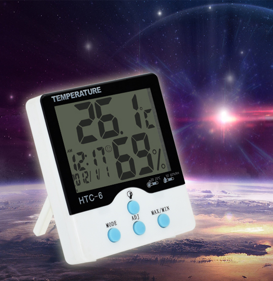 Đồng hồ đo nhiệt độ và độ ẩm hộ gia đình HTC-6